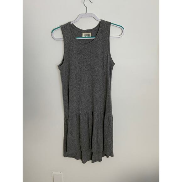 Nation LTD x‎ Intermix Womens Jersey Knit Ruffled Tank Top T-Shirt Gray - Picture 1 of 6